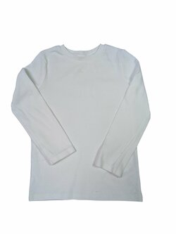 Bílé triko pro holky s dlouhým rukávem secondhand Nutmeg Bílé triko pro holky s dlouhým rukávem secondhand Nutmeg